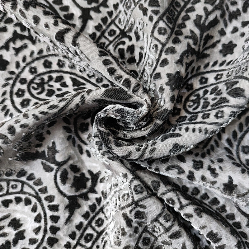 Solid and Burn-out Micro Velvet